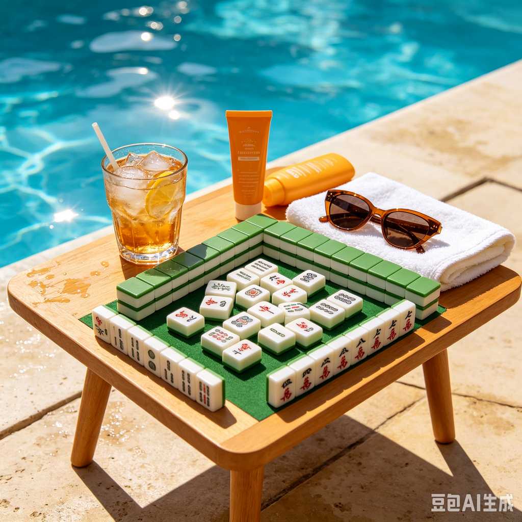 gradient blue mahjong tiles