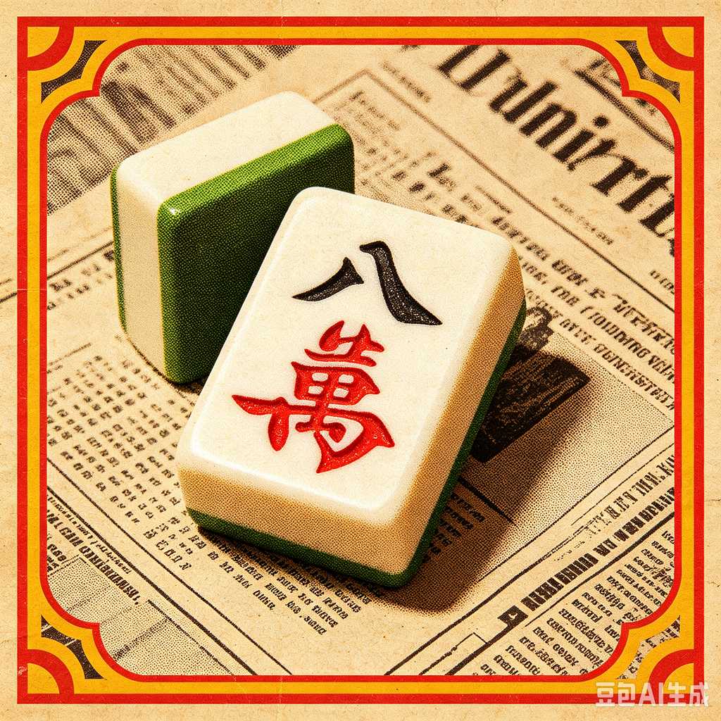 engraved texture mahjong tiles