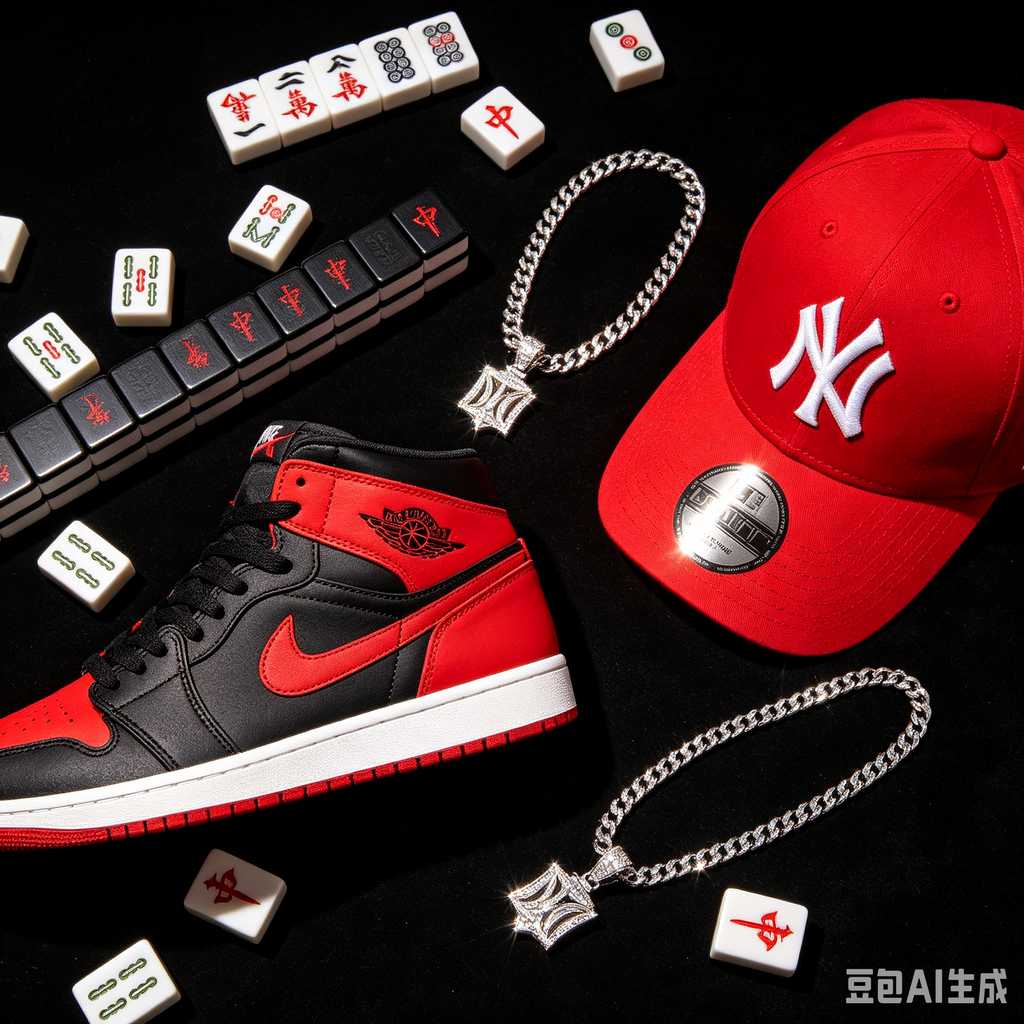 antique style mahjong set